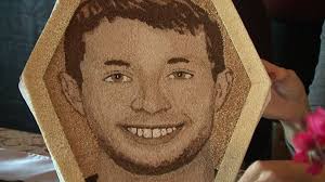 Fallen soldier being honored at the Tournament of Roses Parade