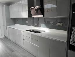 Dove grey kitchens with white worktops howdens doors oak exterior. Earlier Testimonials Kitchen Units Online