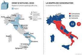 Elenco e cartina risultati immagini per regioni e capoluoghi italiani cartina cartina muta italia con regioni stampae colorare federica gerosa (fefigero) on pinterest cartina. 2020 Anno Ad Alta Tensione Si Vota In 8 Regioni E 1 073 Comuni Tutti I Possibili Inciampi Per Il Governo M5s Pd Corriere It