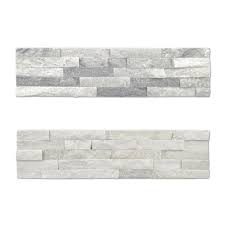 Wir bieten eine große auswahl an verschiedensten formaten und farben. Naturstein Wandverblender Klinkerriemchen Weiss Grau Glanzend Robust Wetterfest Hexim Webshop Innen Und Fassadendekoration