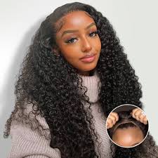 Amazon.com : FACMOOD Wear and Go Kinky Curly Glueless Wig Human Hair, 6x4  Pre-Cut HD Lace Glueless Wigs Pre-Plucked, Transparent No Glue Lace Front  Closure Wigs for Women 200% Density 26 inch :