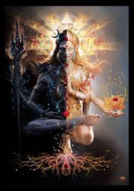 Ardhanarishvara Shiva Shakti Art By George Atherton Shiva Shakti Shiva Shakti
