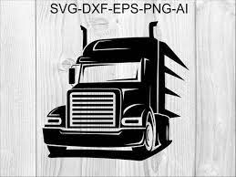 Semi Truck 7 Truck Front View 18 Wheeler 16 Wheeler22 Etsy In 2021 Semi Trucks Clip Art Big Trucks