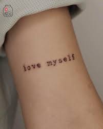 Maybe you would like to learn more about one of these? Cookiejar Tattoo Love Myself Typewriting Font Cookiejartattoo Facebook