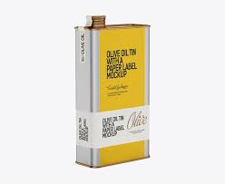 Olive Oil Can Mockup Olive Oil Packaging Oils Olive Oil