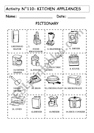 See more ideas about electrical outlets, kitchen inspirations, remodel. Kitchen Electric Appliances Esl Worksheet By Andresdomingo