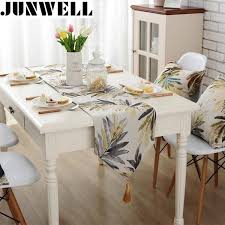 Modern Table Runner With Tassels Cutwork Embroidered Table Runner Baby R All Ideias Para Decoracao De Mesa Decoracao De Mesa Roupas De Mesa