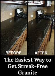 streak free cleaner granite countertops