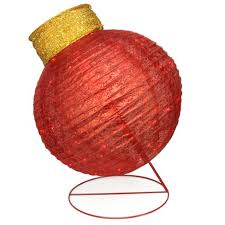 Metal mama sheep farm animal yard decor. Northlight 36 Pre Lit Red Led Glitter Ball Ornament Outdoor Christmas Yard Decor Target