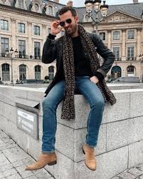 While every rock god worth his salt is prone to pairing suede chelsea boots with skinny jeans, it's not the noughties anymore, and you're not (we're assuming) capable of selling. Lucien Pellat Finet Lucien Pellat Finet Cashmere Leopard Scarf 833 Farfetch Com Lookastic