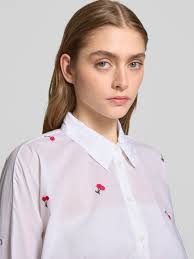 Only Boxy Fit Hemdbluse aus reiner Baumwolle Modell 'NEW LINA GRACE'  (weiss) online kaufen