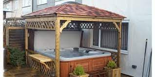 Hot tub shelter ideas wooden gazebos dunster house from dunsterhouse.co.uk hot tub enclosure ideas the design of your hot tub enclosure depends on several factors such as the size of your hot tub, the space available for the enclosure, and your budget. Hot Tub Gazebo Kits Ideas Designs Pictures