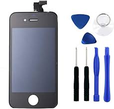 Replacement lcd screen and digitizer display assembly for iphone 4s in black. Amazon Com Black Iphone 4s Lcd Touch Screen Digitizer Glass Replacement Full Assembly With Repair Kit Home Kitchen