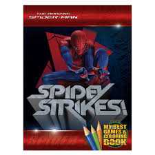 3 new coloring pages for boys: 1st Kid Spider Man Games Coloring Book A4 Mod38