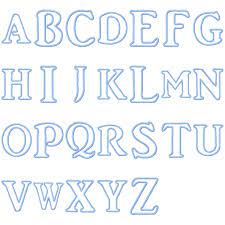 Bundle of two in the hoop block applique alphabets. Kids Applique Alphabet Oma S Place