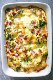 Cheesy Ham Broccoli Casserole Leftover Ham Recipes Leftovers Recipes Low Carb Side Dishes