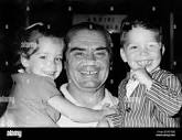 ERNEST BORGNINE, with children Sharon and Christopher in Rome ...