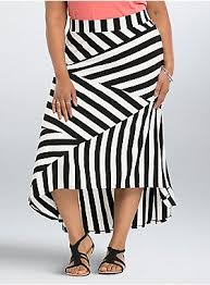 Black And White Striped Maxi Skirt Plus Size Striped Piece Hi Lo Maxi Skirt Womens Maxi Skirts Plus Size Skirts Maxi Skirt