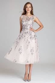 Tulle Lace Floral Applique Tea Length Dress In 2020 Tea Length Dresses Dresses Cocktail Dress Party