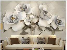 We've gathered more than 5 million images uploaded by our users and sorted them by the most popular ones. 3d White Flower Wallpaper 3d Big Flowers Wall Murals For Living Or Dinning Room Makeupwalldecor Online Store Powered By Storenvy