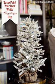 How To Spray Paint Your Own White Christmas Tree