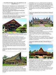 #ubur a%am #anten, angeun !ada, nasi sumsum, balok menes, gemblong, emping,dll<b> tarian tradisional. 34 Nama Rumah Adat Tradisional Di Indonesia