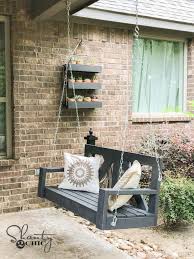 There are a number of different styles and uses of feature tread. Diy Porch Swing Only 40 For A Farmhouse Porch Swing Shanty 2 Chic