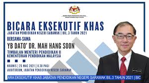 Jabatan pelajaran negeri pulau pinang. Jabatan Pendidikan Negeri Sarawak Bicara Eksekutif Khas Jabatan Pendidikan Negeri Sarawak Bil 3 2021 Facebook