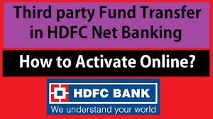 Instantly pay for your shopping from a smartphone. Third Party Fund Transfer In Hdfc Bank How To Activate It In Hdfc Net Banking Youtube