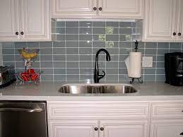 Snap a chalk line onto the backsplash wall 5½ inches above the countertop. Ocean Glass Subway Tile Glass Tile Backsplash Kitchen Kitchen Tiles Backsplash Glass Subway Tile Backsplash