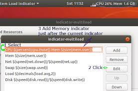 Ubuntu Show Cpu And Memory Usages In Top Bar