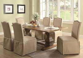 The rug, cabinets, counter, floor and paints are all earth tones set off by skirted parsons chairs ($139). Uses Of Best Parson Dining Room Chairs Coaster Parkins 7 Piece Dining Table And Parson Skirted Chair Pedestal Dining Room Table Dining Room Sets Dining Chairs