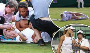 The american slipped during the third set against sorana cirstea on court 17 and screamed in agony. Bethanie Mattek Sands Shocking Pics As Tennis Ace Suffers Horror Knee Injury At Wimbledon Tennis Sport Express Co Uk