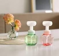300ml Flower Foam Bottle Refillable Hand Soap Dispenser Bathroom Pump Bottle