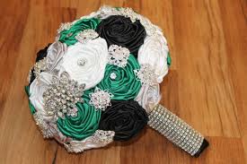 Muted shades like mauve, butter yellow, cream, and green are an unexpected but stunning option for a unique. Emerald Green Black Silver White Small Crystal Brooch Bouquet Green Brooch Bouquet Gr Green Wedding Decorations Green Wedding Bouquet Dark Green Wedding