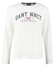 men t shirts gant long sleeved top egg shell gant pea