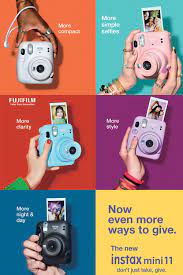 Con la mini 11 es muy fácil hacer fotos luminosas de cualquier escena. Fujifilm Instax Mini 11 Instant Camera Instax Mini 11 Instax Polaroid Instax Mini