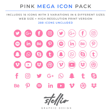 Social Media Icon Set Pink Baby Pink Social Media Graphic Icons Social Media Logo Facebook Instagram Pinterest Youtube Twitter In 2020 Social Media Icons Media Icon Social Media Logos