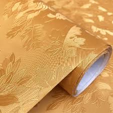 Find the best stickerbomb wallpapers on wallpapertag. Wolpin Wall Stickers Wallpaper 45 X 500 Cm Living Room Bedroom Textured Embossed Decal Floral Home Decoration Diy Self Adhesive Gold Buy Online In Antigua And Barbuda At Antigua Desertcart Com Productid 259161478