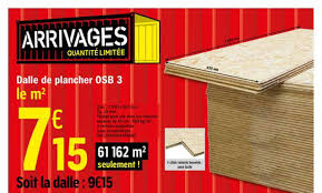 Η leroy merlin σε καλωσορίζει στον κόσμο των #homistas! Offre Dalle De Plancher Osb 3 Chez Brico Depot