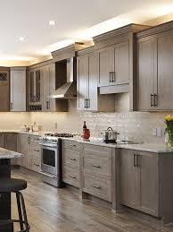 kitchen gallery taupe cabinets and