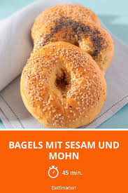 Bagels Mit Sesam Und Mohn Rezept Lebensmittel Essen Sesam Rezepte