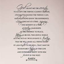 • seeking god for wisdom (read the book of proverbs explores the nature of the lord's wisdom). Amazon Com 36 X24 Full Serenity Prayer Religious God Grant Me Wall Decal Sticker Art Mural Home Decor Wall Decal Sticker Art Mural Home Decor Home Kitchen