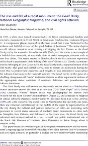 The rise and fall of a racist monument: the Good Darky, National Geographic  Magazine, and civil rights activism: Nineteenth-Century Contexts: Vol 41,  No 5