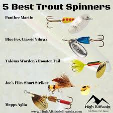 Best Trout Fishing Lures Top 5 Best Spinners Rainbow Trout Fishing Trout Fishing Lures Trout Fishing