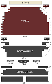 gielgud theatre london seating chart stage london