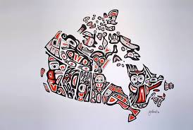 Indigenous Map Of Canada Canadian Art Canada Art Native Art