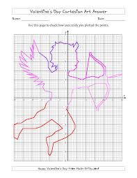The Valentine S Day Cartesian Art Cupid 4 Quadrant Math Worksheet From The Valentine S Day Math Works Coordinate Graphing Graphing Worksheets Math Valentines