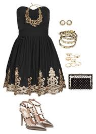 Black And Gold Theme Clothes Designer Clothes Shoes Bags For Women Ssense Girly Dresses Hollywood Dress Themed Outfits