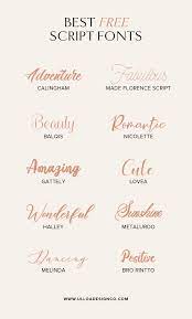 Best Free Script Fonts Free Script Fonts Aesthetic Fonts Best Free Script Fonts Just type or paste your text into the top box, and we'll.